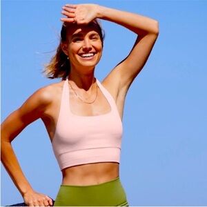 Fabletics Piper Seamless Ribbed Halter Bralette